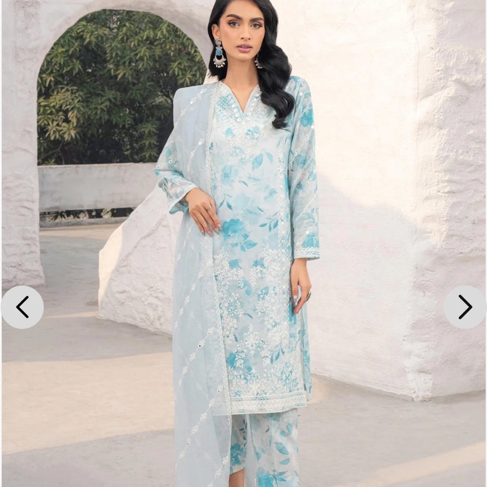 Limelight Blue Floral Women's Kurta